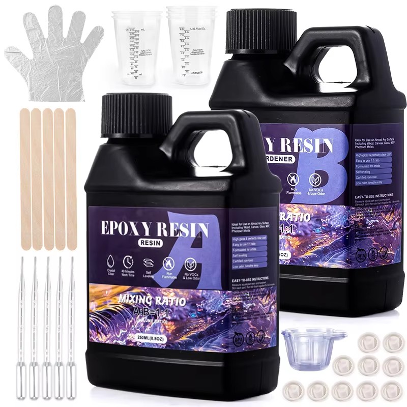 Woodworking Resin - Zestaw żywicy epoksydowej Easy Mix 1:1
