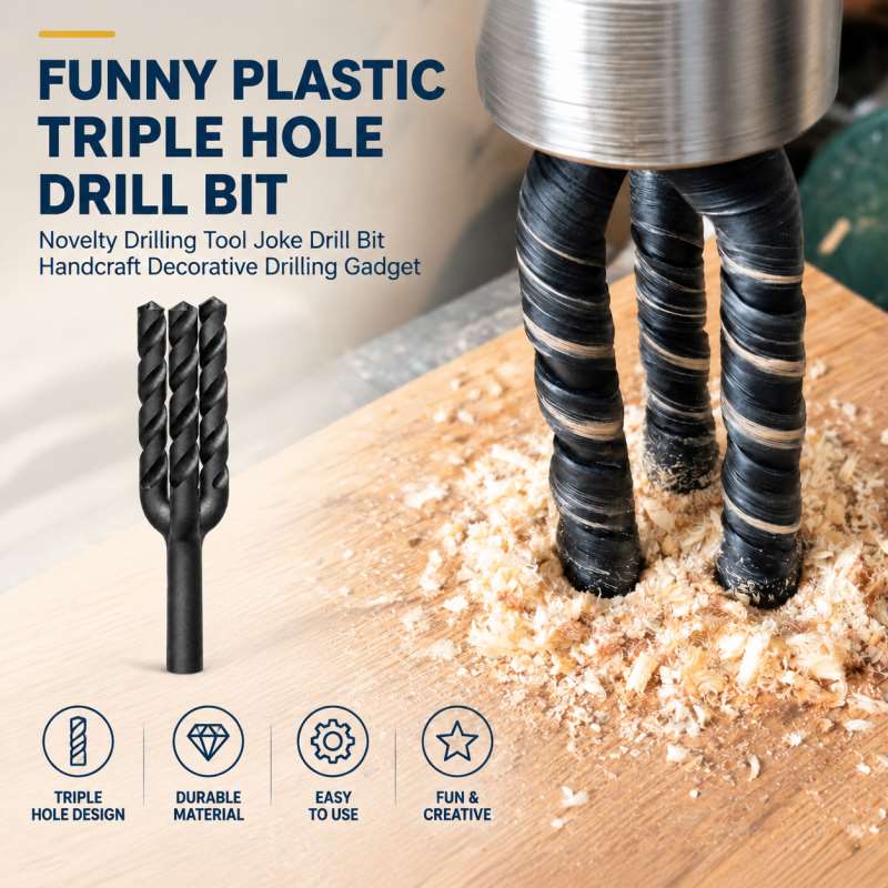 Woodworking Jokes - Zabawna plastikowa wiertełka z trzema otworami,